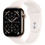 Умные часы Apple Watch Series 11 46mm Gold Titanium Case with Light Blush Sport Band (M/L)