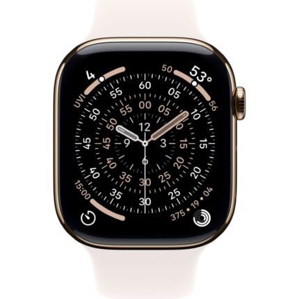 Умные часы Apple Watch Series 11 46mm Gold Titanium Case with Light Blush Sport Band (M/L) — изображение 2