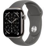 Умные часы Apple Watch Series 11 42mm Natural Titanium Case with Stone Gray Sport Band (M/L)