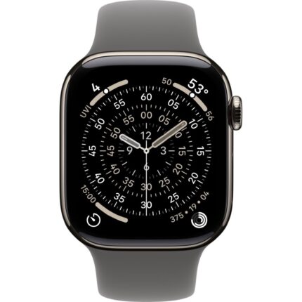 Умные часы Apple Watch Series 11 42mm Natural Titanium Case with Stone Gray Sport Band (S/M) — изображение 2