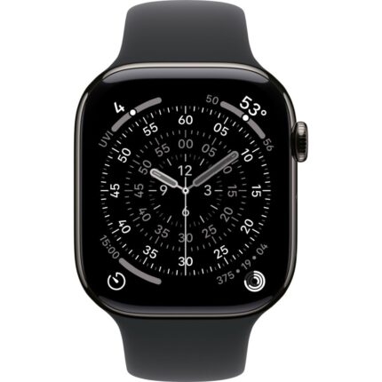 Умные часы Apple Watch Series 11 46mm Slate Titanium Case with Black Sport Band (M/L) — изображение 2