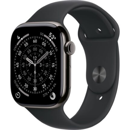 Умные часы Apple Watch Series 11 46mm Slate Titanium Case with Black Sport Band (S/M)