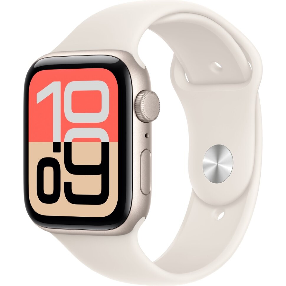 28748.970 Умные часы Apple Watch SE 3 44mm Starlight Aluminum Case with Starlight Sport Band (M/L) — изображение 1