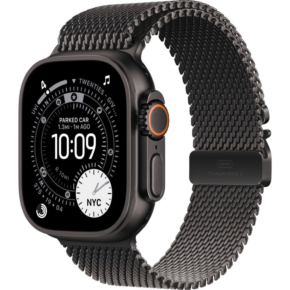 28769.970 Умные часы Apple Watch Ultra 3 2025 49mm Black Titanium Case with Black Titanium Milanese Loop (S) — изображение 1