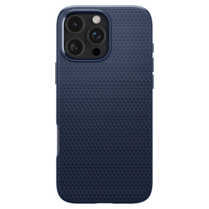  Чехол защитный Spigen Liquid Air для iPhone 16 Pro Max Темно-синий (Metal Slate)