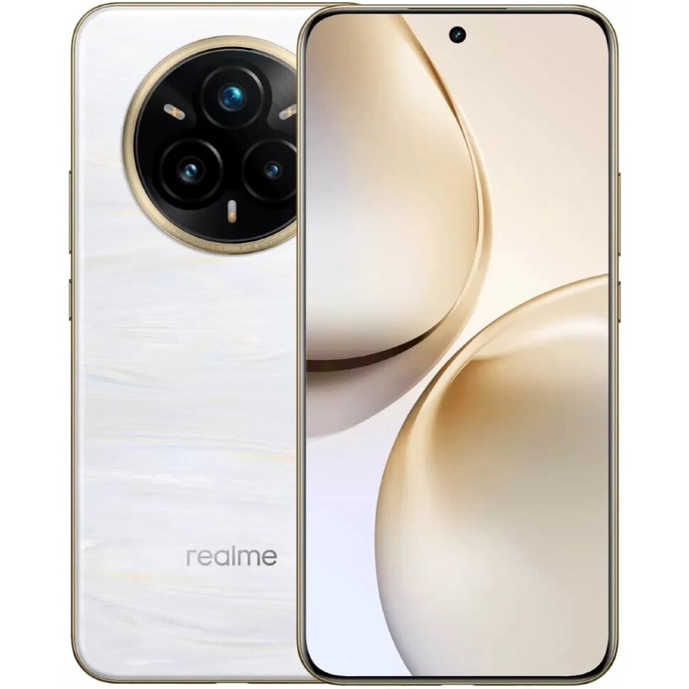 30216.970 Смартфон realme 14 Pro+ 5G 8/256GB Белый (Pearl White) — изображение 1