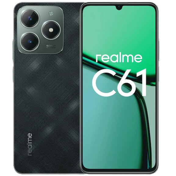 30241.970 Смартфон realme C61 6/128GB Зеленый (Dark Green) — изображение 1