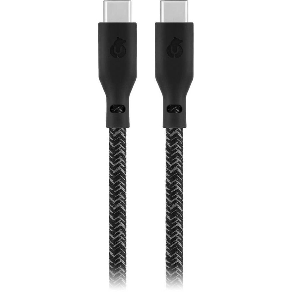 3077.970 Кабель uBear Trend Cable USB-C to USB-C 2.4m 140W Черный — изображение 1