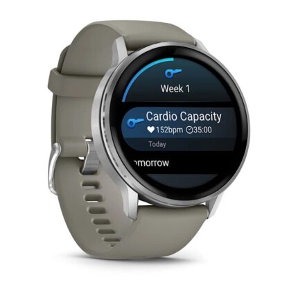Умные часы Garmin Venu 4 45mm Silver with Silver Gray Silicone Band (010-03014-01) — изображение 3