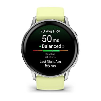 Умные часы Garmin Venu 4 45mm Silver with Citron Silicone Band (010-03014-02) — изображение 2
