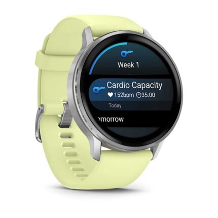 Умные часы Garmin Venu 4 45mm Silver with Citron Silicone Band (010-03014-02) — изображение 3