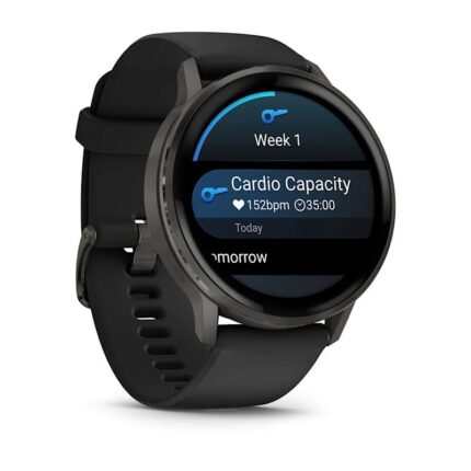 Умные часы Garmin Venu 4 45mm Slate with Black Silicone Band (010-03014-00) — изображение 3