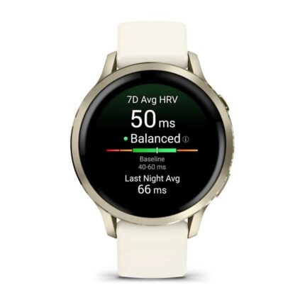 Умные часы Garmin Venu 4 41mm Lunar Gold with Bone Silicone Band (010-03013-00) — изображение 2