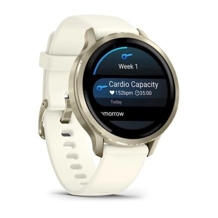 Умные часы Garmin Venu 4 41mm Lunar Gold with Bone Silicone Band (010-03013-00) — изображение 3