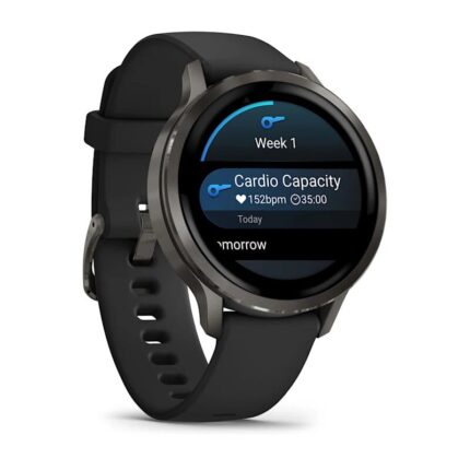 Умные часы Garmin Venu 4 41mm Slate with Black Silicone Band (010-03013-02) — изображение 3