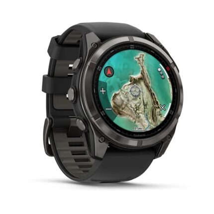 Умные часы Garmin Fenix 8 Pro 51mm MicroLED Sapphire Carbon Gray DLC Titanium with Black/Pebble Gray Silicone Band (010-03380-00) — изображение 3