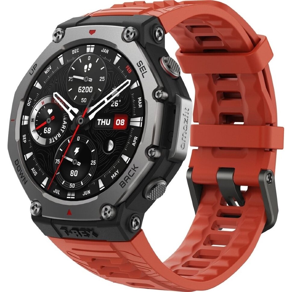 32970.970 Умные часы Amazfit T-Rex 3 Красный (Lava Red) — изображение 1