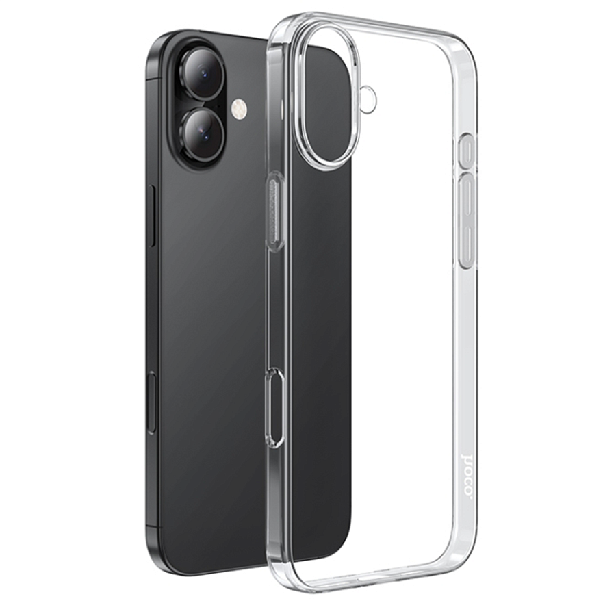 3395.970 Чехол защитный силиконовый HOCO для iPhone 16 Plus Прозрачный — изображение 1