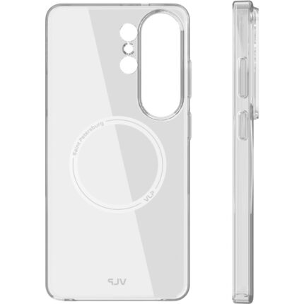 Чехол защитный VLP Puro Case с MagSafe для Samsung Galaxy S26 Ultra Прозрачный — изображение 3