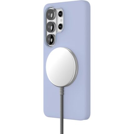 Чехол защитный VLP Aster Pro Case с MagSafe для Samsung Galaxy S26 Ultra Голубой — изображение 4