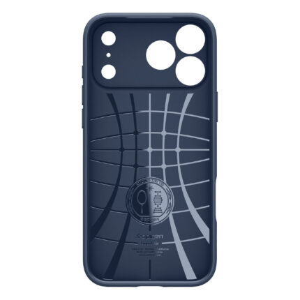 Чехол защитный Spigen Liquid Air для iPhone 17 Pro Max Синий (Navy Blue) — изображение 3