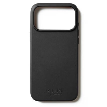 Чехол защитный Mujjo Leather для iPhone 17 Pro Max Черный (Black)