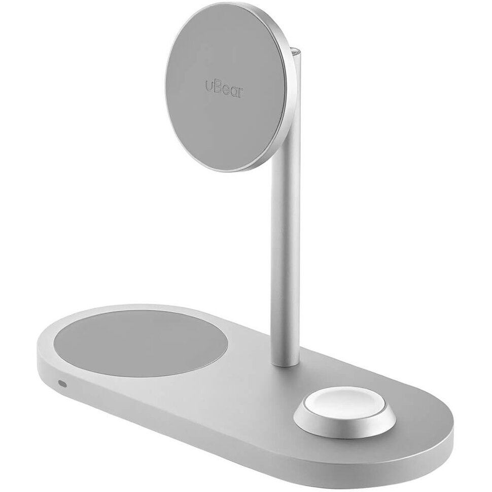 3680.970 Беспроводное зарядное устройство uBear Stage Pro 3 в 1 Samsung MagSafe Cеребро — изображение 1