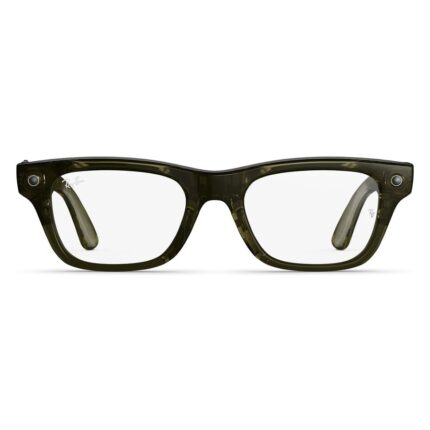 Умные очки Ray-Ban Meta Blazer Optics (Gen 2) Shiny Transparent Dark Olive (M) (RW7001)