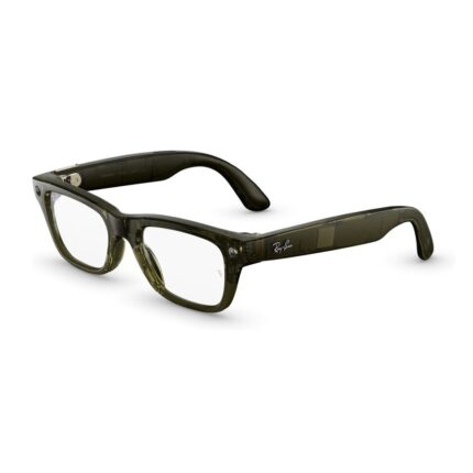 Умные очки Ray-Ban Meta Blazer Optics (Gen 2) Shiny Transparent Dark Olive (M) (RW7001) — изображение 2