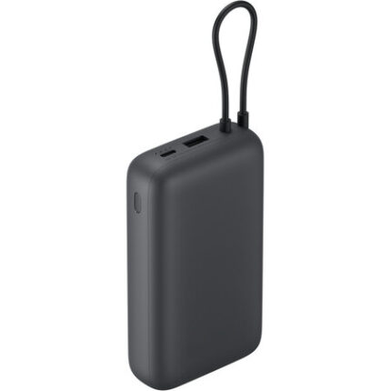 Внешний аккумулятор Xiaomi Power Bank 20000mAh Integrated Cable Черный (Dark Gray) — изображение 4