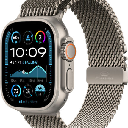 Умные часы Apple Watch Ultra 2 2024 49mm Natural Titanium Case with Natural Titanium Milanese Loop (M)