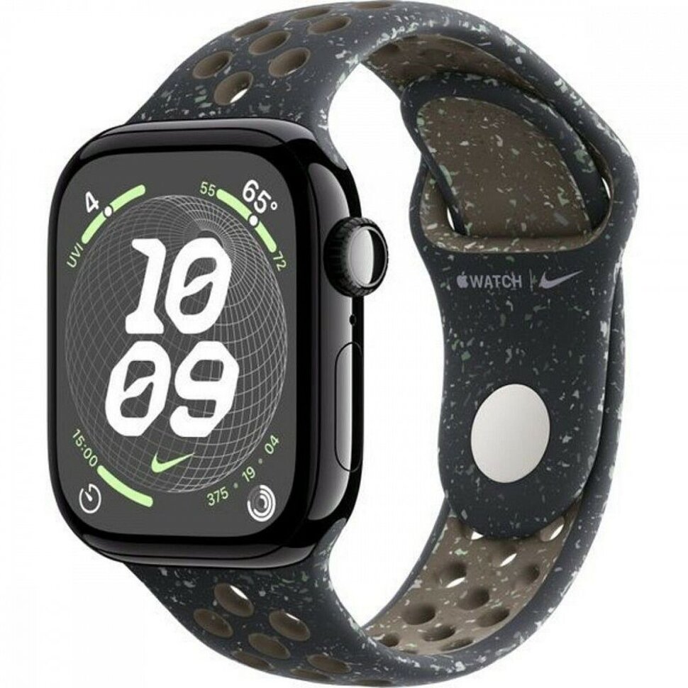5367.970 Умные часы Apple Watch Series 10 42mm Jet Black Midnight Aluminum Case with Sky Nike Sport Band (S/M) — изображение 1