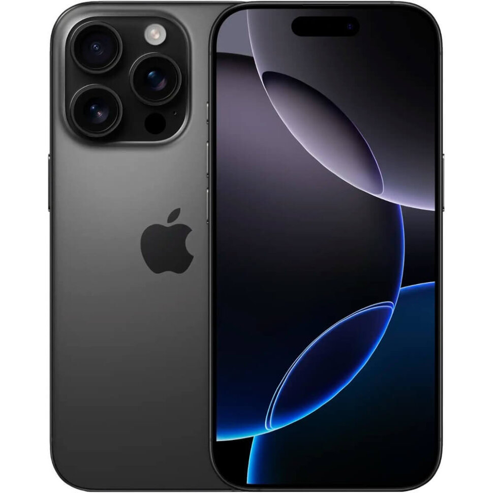 6348.970 Смартфон Apple iPhone 16 Pro 128GB Черный титан (Black Titanium) DualSim — изображение 1