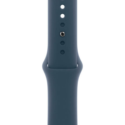 Умные часы Apple Watch Series 9 45mm Silver Aluminum Case with Storm Blue Sport Band (S/M) — изображение 3