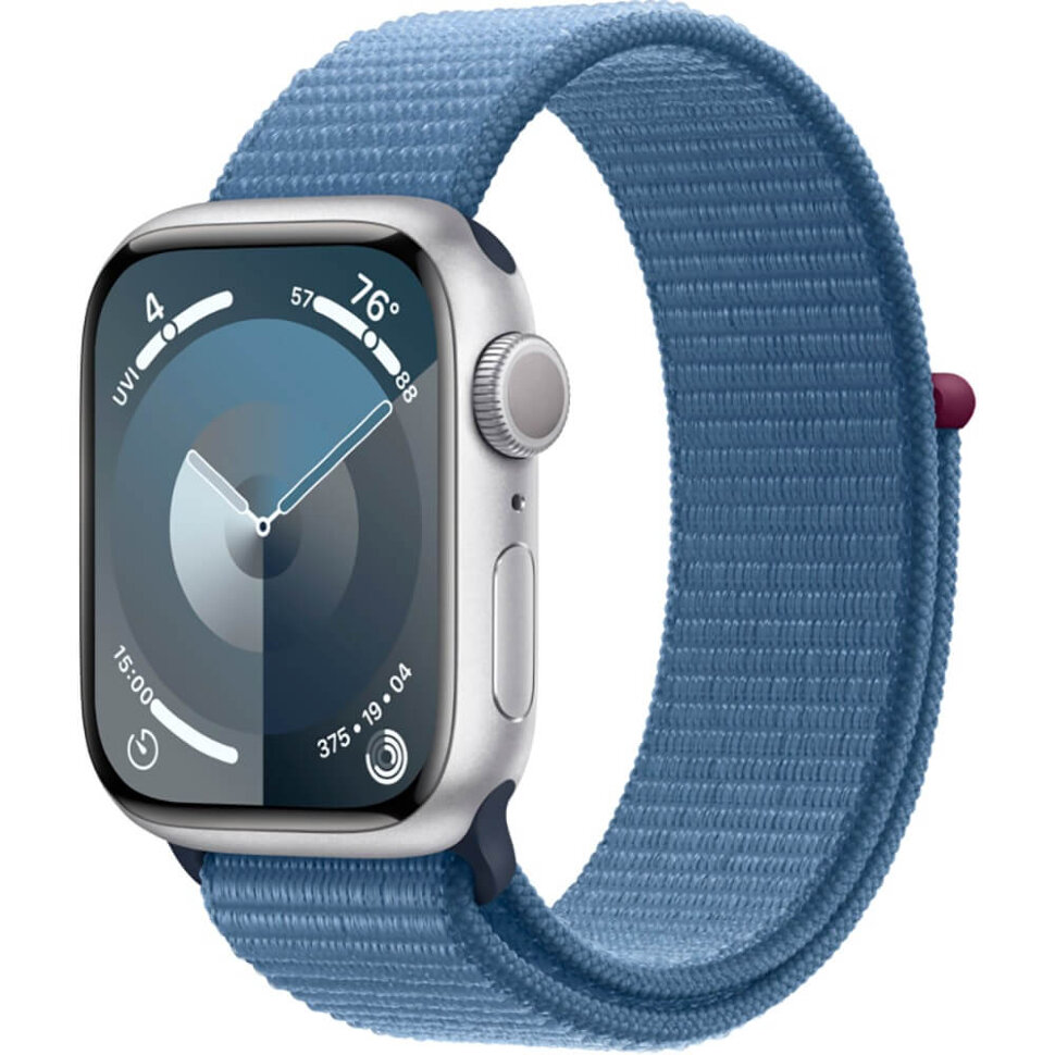 639.970 Умные часы Apple Watch Series 9 45mm Silver Aluminum Case with Blue Sport Loop — изображение 1