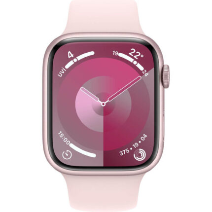 Умные часы Apple Watch Series 9 45mm Pink Aluminum Case with Pink Sport Band (S/M) — изображение 2