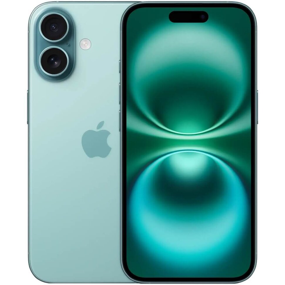 6490.970 Смартфон Apple iPhone 16 128GB Бирюзовый (Teal) — изображение 1