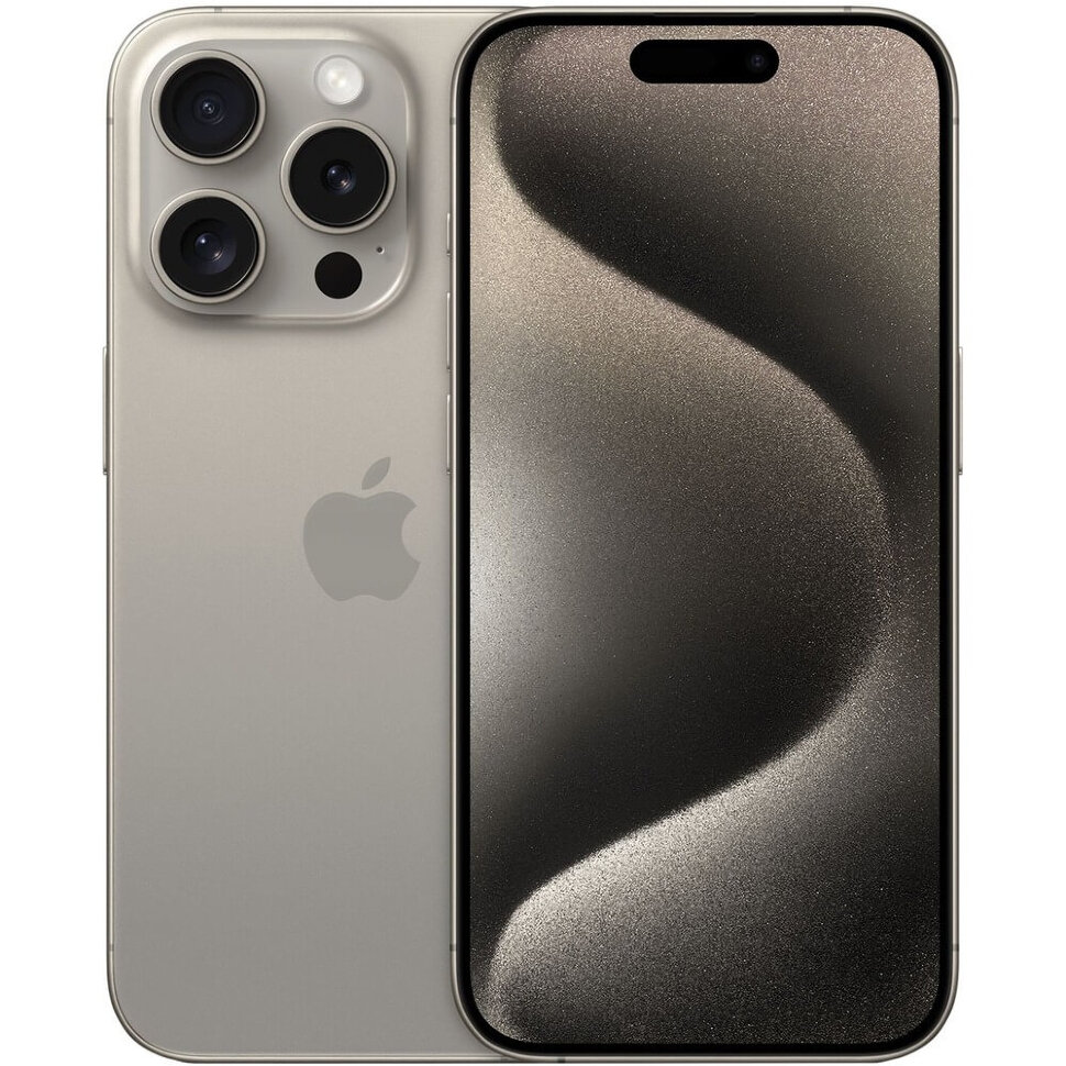 7573.970 Смартфон Apple iPhone 15 Pro 128GB Натуральный титан (Natural Titanium) DualSim — изображение 1