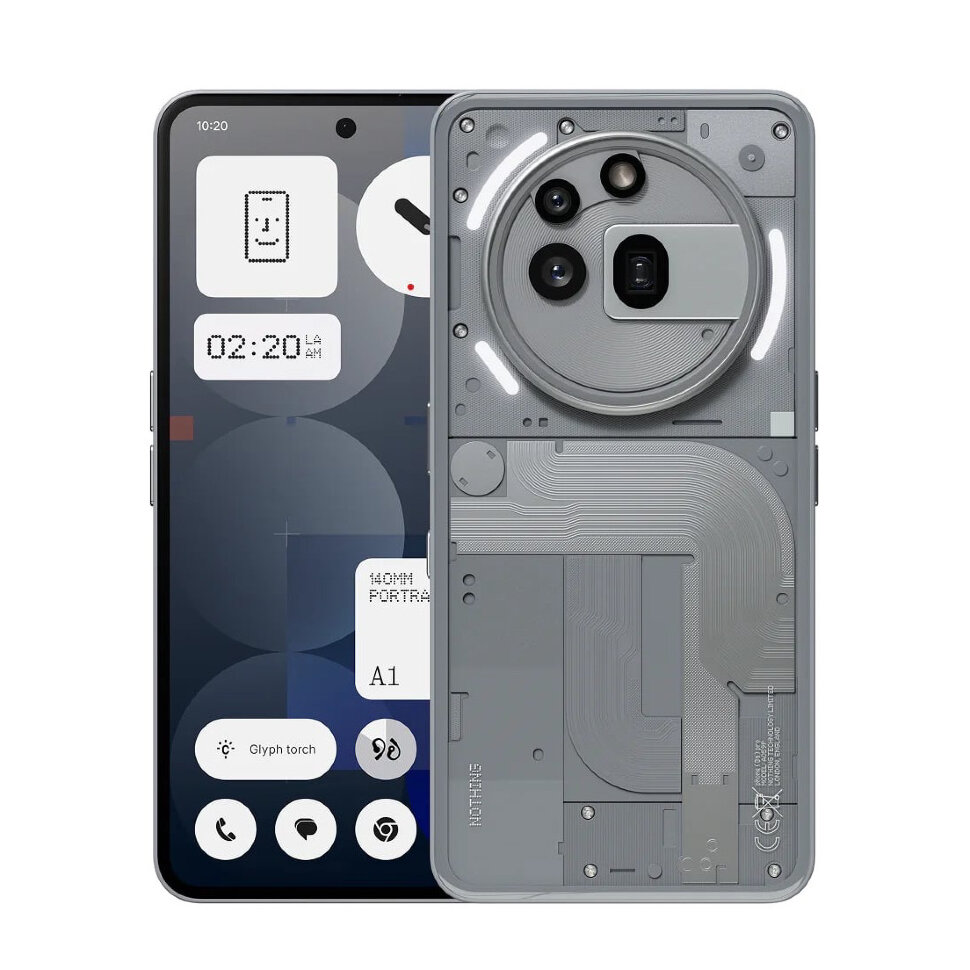 8619.970 Смартфон Nothing Phone (3a) Pro 12/256GB Серый (Gray) — изображение 1